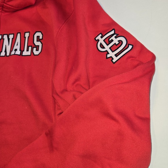 Fanatics St. Louis Cardinal Red Full Zip Hoodie Sweatshirt Mens Size‎ XL - Picture 3 of 10
